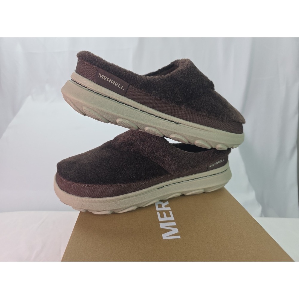 Merrell Hut Moc 2 Slide Sequoia Brown Men‎ US 8 Soft Slippers